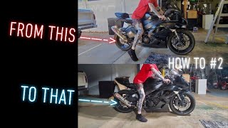 How To Lower A Motorcycle  Part 1 Installing Lowering Links  How To 2 [upl. by Madalyn809]