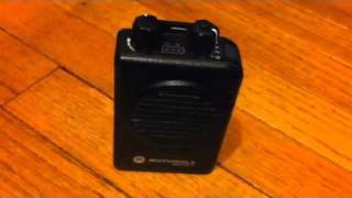 Motorola minitor V fire pager alerting [upl. by Aikenahs]