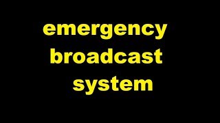 Emergency Broadcast System Sound Effects All Sounds [upl. by Antonius]