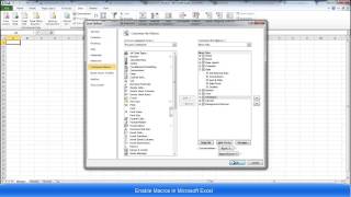 Enabling Macros in Excel [upl. by Annaoj719]