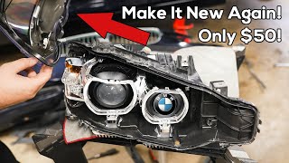 The Ultimate BMW Headlight Lens Replacement Guide [upl. by Nebe]