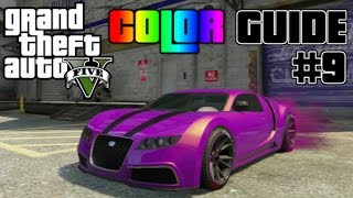 GTA V  Ultimate Color Guide 9  Best Colors Combos for Truffade Adder [upl. by Etnoved]