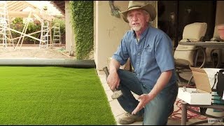 DIY  How to Install Artificial Grass on Dirt [upl. by Lerak]