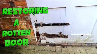 Rotten Door Full Repair Heres How I Did It [upl. by Ecirtael]