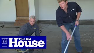 How to Epoxy Coat a Garage Floor  This Old House [upl. by Silvana]