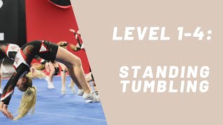 Level 14 progression Standing Tumbling [upl. by Afatsuom]