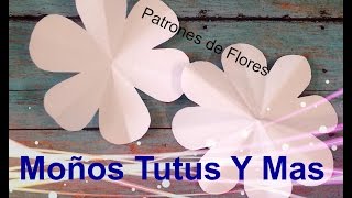 PATRONES DE FLORES Paso a Paso FLOWER TEMPLATE Tutorial DIY How To PAP Video 47 [upl. by Malet]