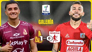 TOLIMA 1  0 AMÉRICA DE CALI EN VIVO  LIGA BETPLAY [upl. by Maurer280]