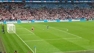 Full Penalty Shootout Italy vs England in EURO 2020 Final  View from stadium [upl. by Nawj211]