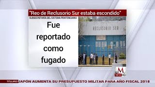 Reo de Reclusorio Sur no se fugó estaba escondido [upl. by Adihsar]