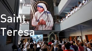 Mother Teresa declared a saint by Pope Francis [upl. by Llekim346]