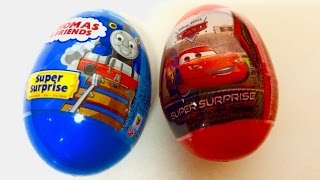 2 Surprise Eggs Cars Thomas and Friends [upl. by Kubetz]