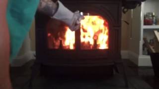 Starting your wood stove Vermont casting Defiant PART 6 [upl. by Elatia]