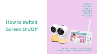 Switch the screen OnOff  VTech VM5254 VM52542 VM5263 VM52632 VM5463 VM54632 [upl. by Audry269]