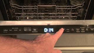 KitchenAid Dishwasher Touchpad Instructions [upl. by Grantland]