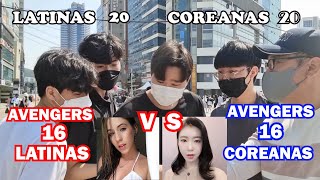 LATINAS VS COREANAS SUSCRIPTORAS FESTIVAL UNIVERSAL [upl. by Ayikal]