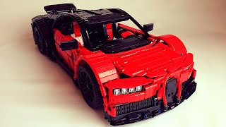 Bugatti Chiron  Lego Technic MOC  Instructions [upl. by Nemra186]