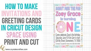 How to Make Invitations in the Updated Cricut Design Space [upl. by Suh]