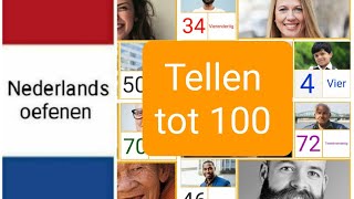 Tellen tot 100  counting to 100  Nederlands leren  woordenschat  NT2  learn Dutch [upl. by Marilyn]