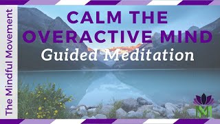 Meditation to Calm an Overactive Mind  Reduce Anxiety and Worry  Mindful Movement [upl. by Sturrock]