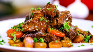 How to Make beef Bourguignon WITHOUT WINE [upl. by Idur]