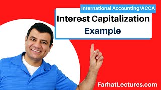 Interest Capitalization Example  Intermediate Accounting  CPA Exam FAR [upl. by Nnylyak]