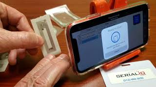 iPhone builtin RFIDNFC Read Distance Varies Based On InlayTag Antenna Size [upl. by Mayfield616]