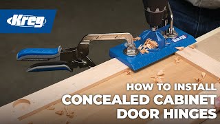 How To Install Concealed Cabinet Door Hinges [upl. by Atnoved]