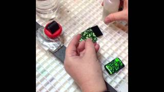 how to make a fused glass dichroic pendant [upl. by Gregorio]