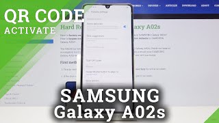 How to Activate QR Scanner in SAMSUNG Galaxy A02s – QR Codes Scanning [upl. by Beare]