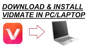 How to Download or install Vidmate in PCLaptop for Free [upl. by Nosnar]