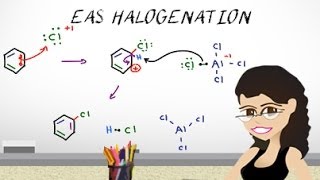 Aromatic Halogenation Mechanism  EAS Vid 3 by Leah4sci [upl. by Dlorah]