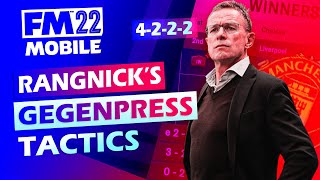 BEST GEGENPRESS TACTICS By Ralf Rangnick  Football Manager 2022 MOBILE [upl. by Lynnelle980]