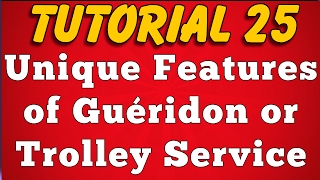 Features of Gueridon Service Tutorial 25 [upl. by Lambard]