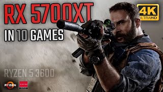 RX 5700XT tested in 10 Games at 4K Gaming Benchmarks [upl. by Nnaaihtnyc]