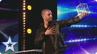 Darcy Oake pulls a birdcage from NOWHERE  Britains Got Talent Unforgettable Audition [upl. by Deana]