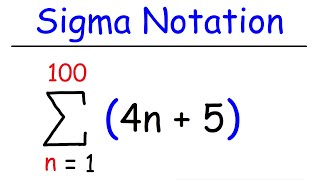 Sigma Notation and Summation Notation [upl. by Asilenna466]