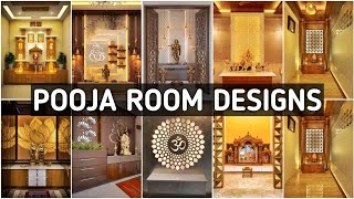 Top 100 Pooja Room Designs  Indian Design Ideas  Mandir Designs Morden Latest pooja room design [upl. by Rutger5]