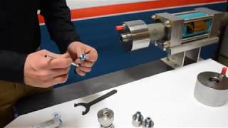 Flow Waterjet Intensifier Instructional Video  Intensifier Assembly [upl. by Anirual624]