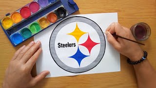 How to draw the Pittsburgh Steelers logo  NFL [upl. by Keily]