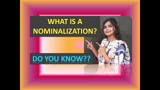 SIMPLE EXPLANATION OF NOMINALIZATION  KINDS OF NOUNS [upl. by Ydde]