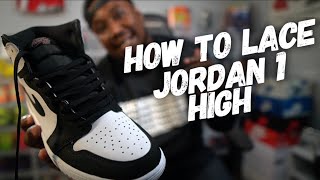 StepbyStep Guide To Lace Up Nike Air Jordan 1 [upl. by Benil]