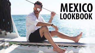 4 EASY OUTFITS FOR MEN  Mens Vacation Outfit Inspiration  Alex Costa in Mexico [upl. by Vachel]