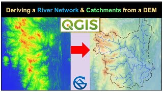 Deriving River Network amp Catchments from a DEM using QGIS [upl. by Allegna]