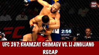 UFC 267 Khamzat Chimaev vs Li Jingliang Recap [upl. by Gilmer]