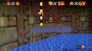 Super Mario 64 Walkthrough  Course 9  Dire Dire Docks [upl. by Relyc]