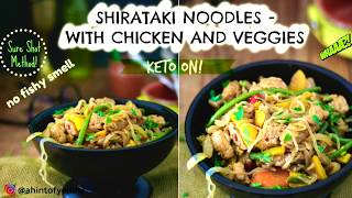 SHIRATAKI NOODLES  HOW TO COOK SKINNY NOODLES  NO SMELL [upl. by Krishna312]