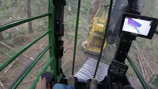 How To Operate  John Deere Track Feller Buncher [upl. by Rockey]