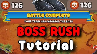 BTD6 Boss Rush Tutorial  126 Pops  Map 3 Phayze [upl. by Turmel]