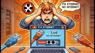 Fix Ethernet Connected But No Internet Access  LAN Wired Connection Issue [upl. by Jea]